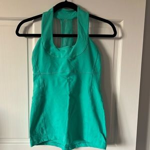 Lululemon Scoop Neck Tank Luon Bali Breeze size 6